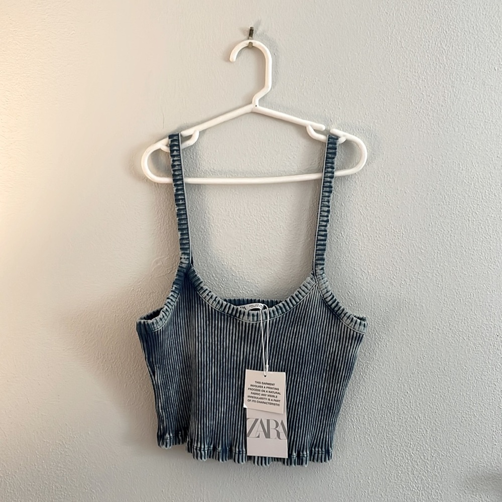 Zara coord set, new with tags! Ribbed tie dye effect.